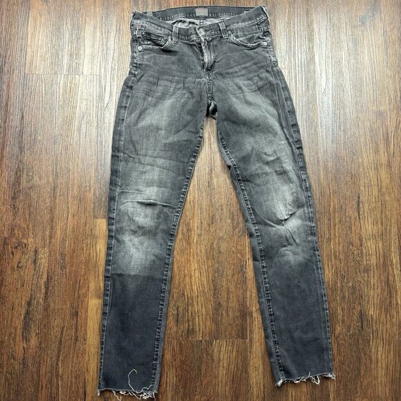 Citizens Of Humanity Avedon Low Rise Skinny Black Jeans Woman’s Size 27 - Picture 1 of 14